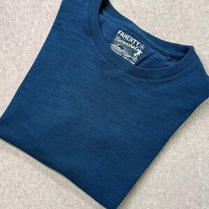 Faherty Sunwashed Muscle Tank Top Blue‎ Organic Cotton Men's Medium